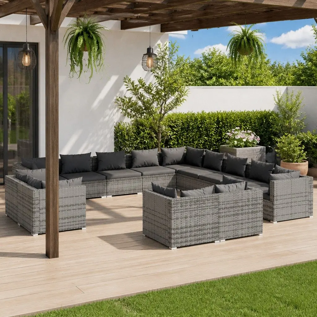 13-Piece Garden Lounge Set with Cushions