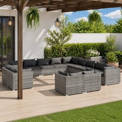 Your Ideal 13-Piece Garden Lounge Set with Cushions