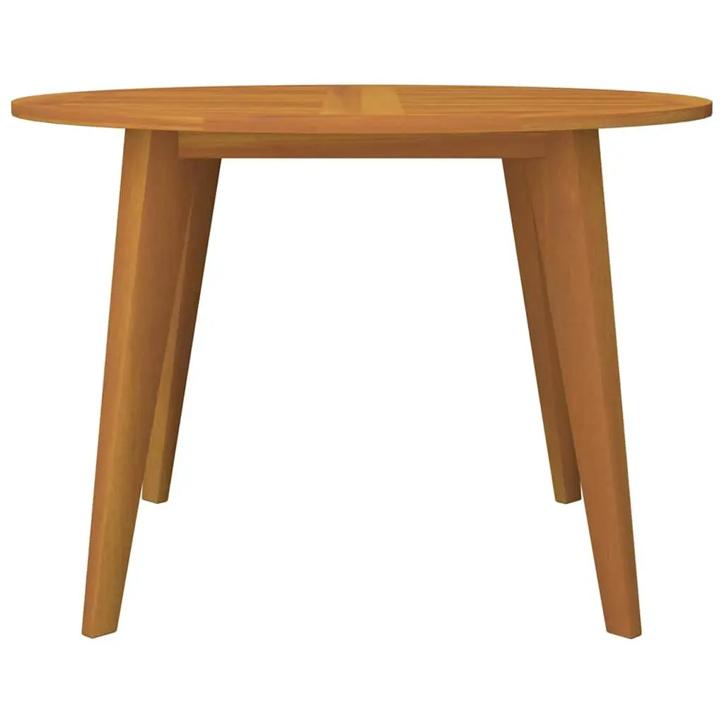 Round Solid Acacia Wood Garden Table Ø110x75 cm Brown