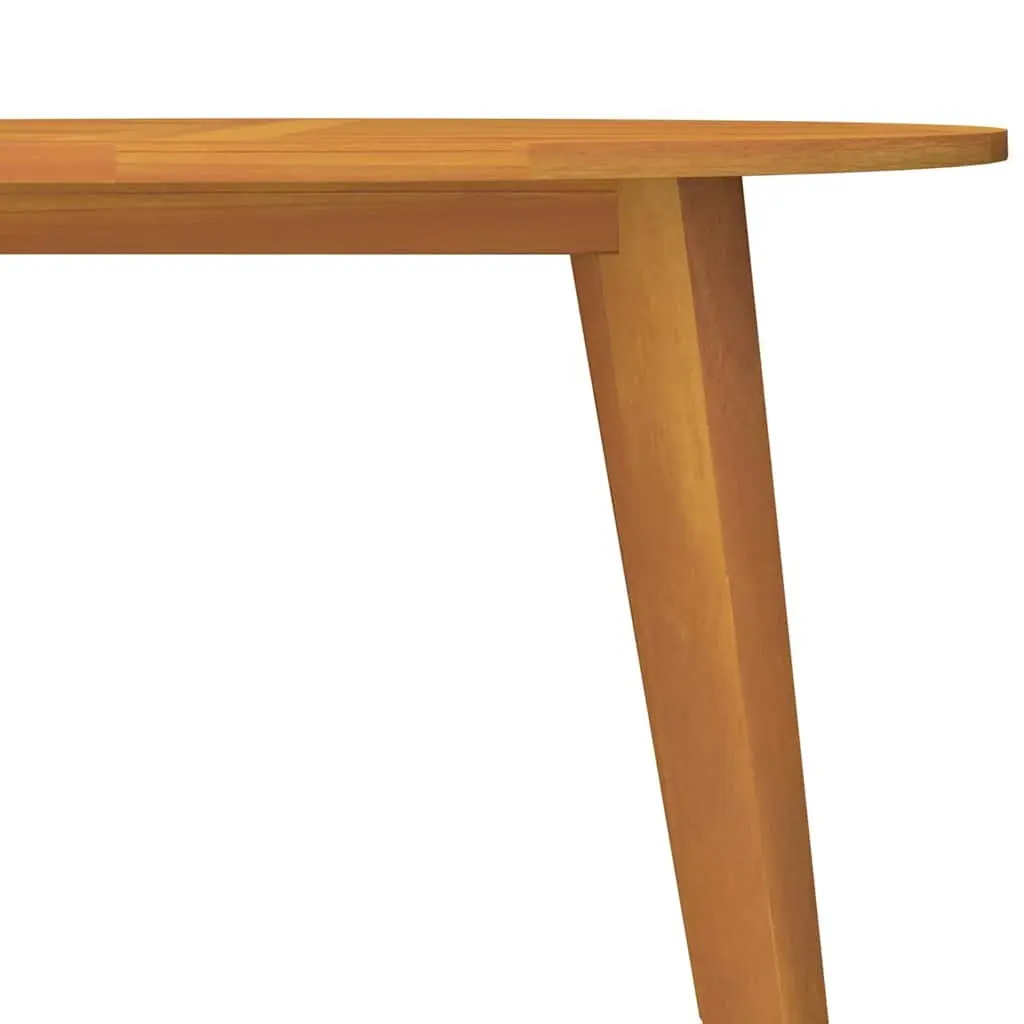 Round Solid Acacia Wood Garden Table Ø110x75 cm Brown