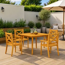 Your Friendly Solid Wood Garden Table 110x110x75 cm