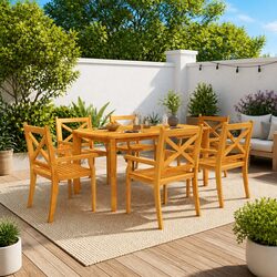 Your Perfect Outdoor Dining Table in Solid Acacia Wood