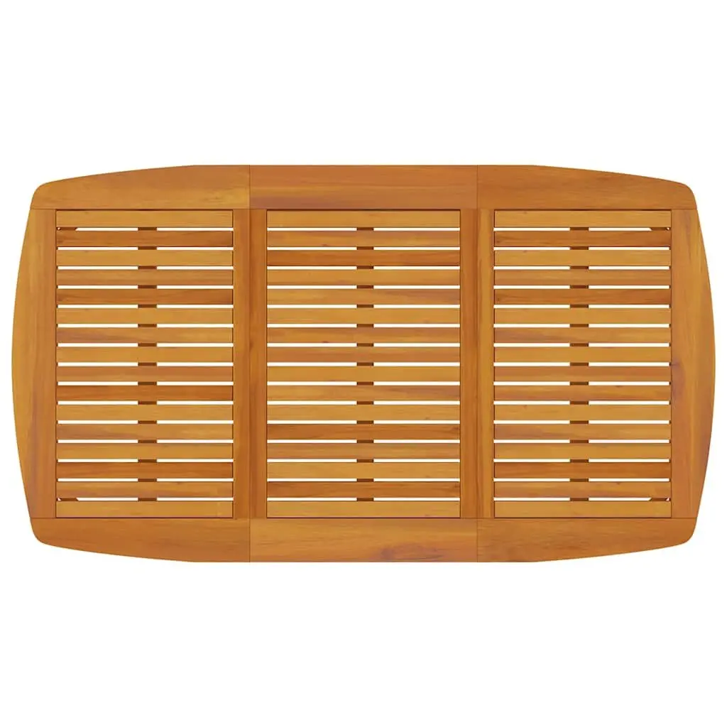 Outdoor Dining Table in Solid Acacia Wood