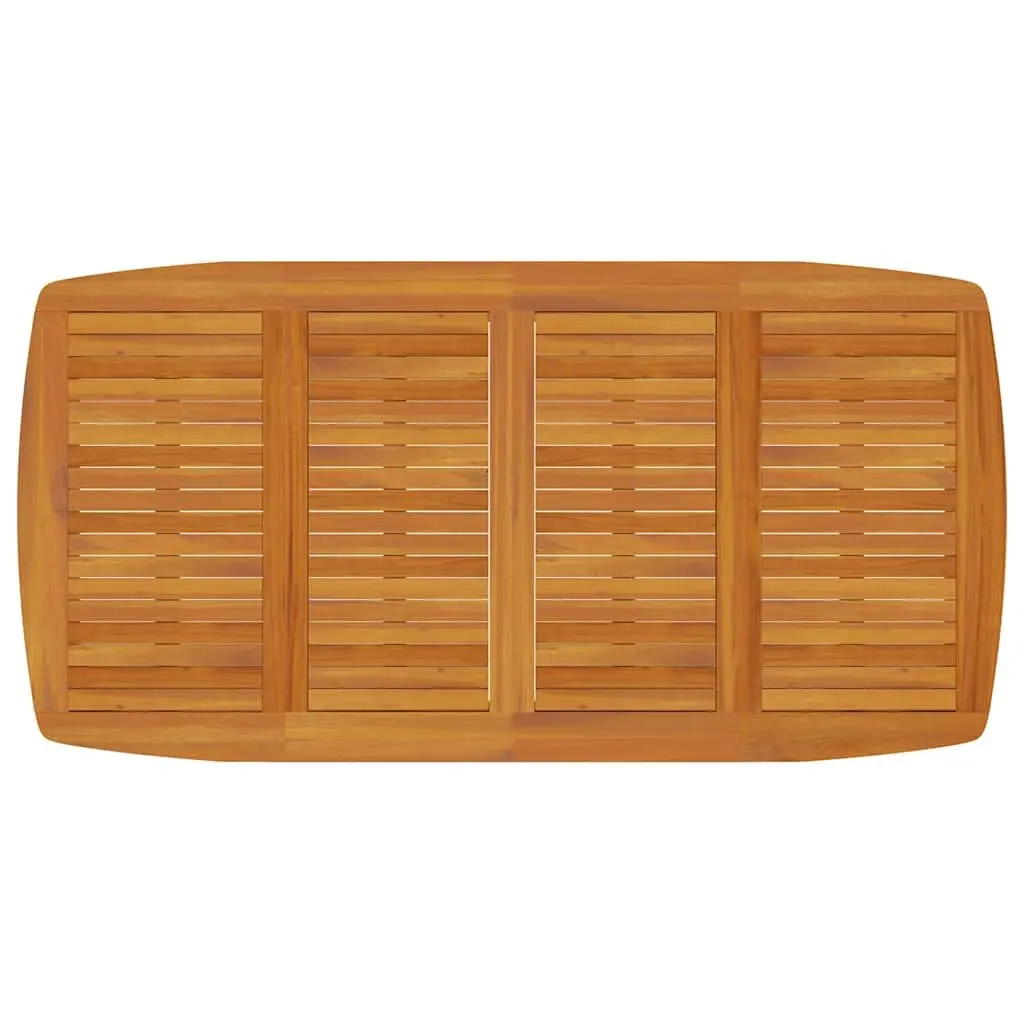 Garden Table Brown Solid Acacia Wood 200x100cm Outdoor Dining Furniture