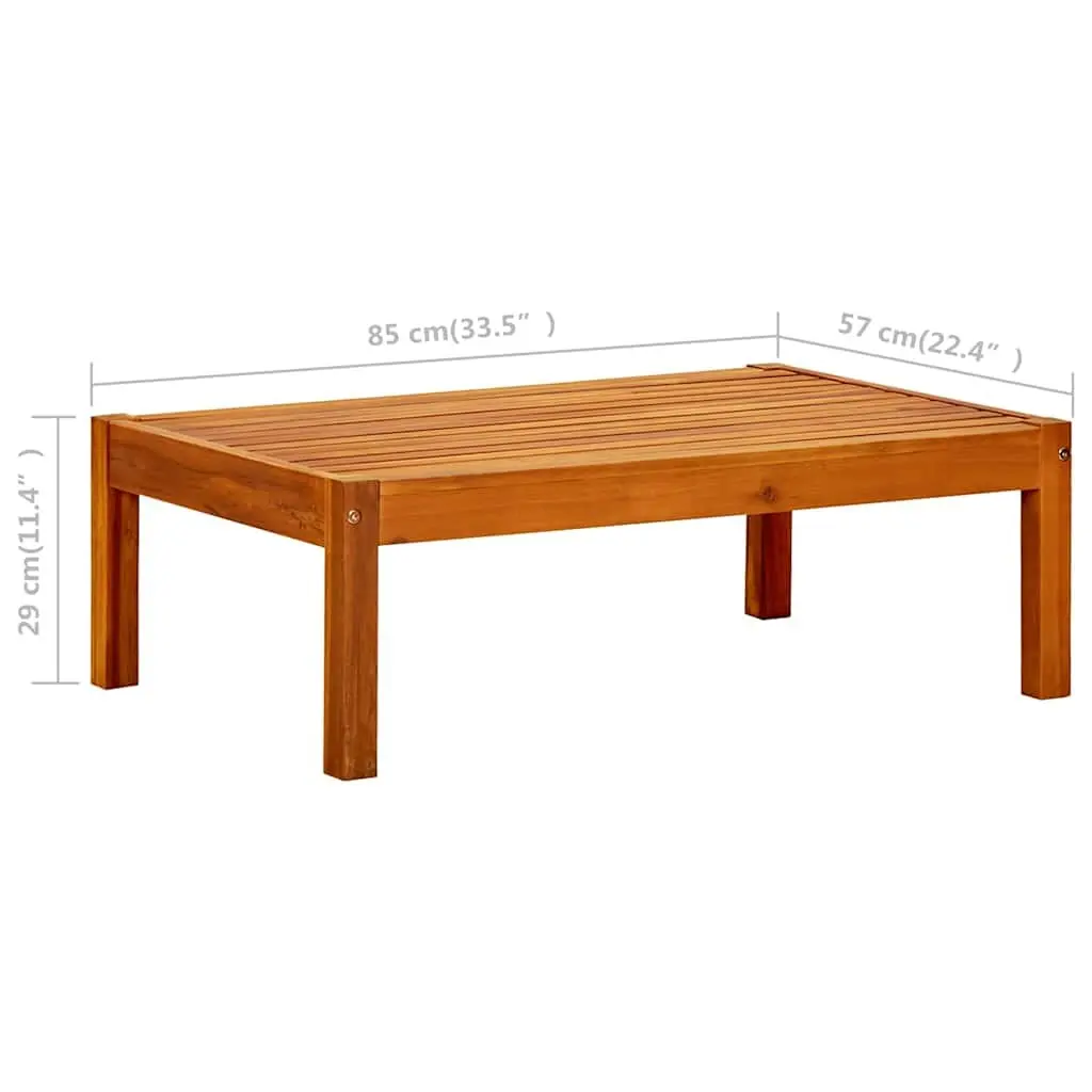 Garden Table in Solid Acacia Wood