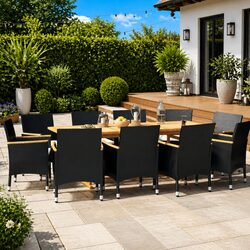 11 Piece Outdoor Dining Set: Comfort Meets Style