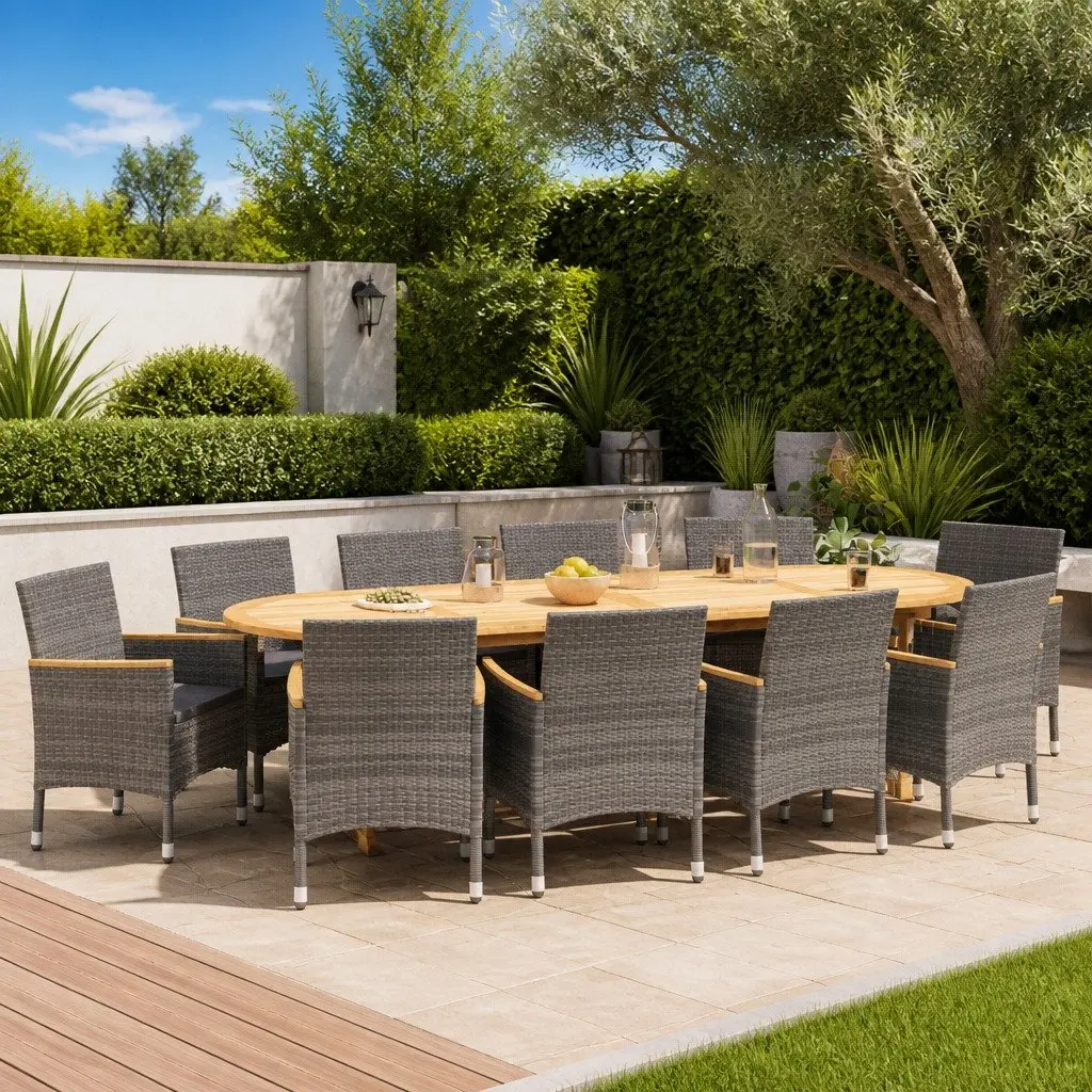 11 Piece Garden Dining Set
