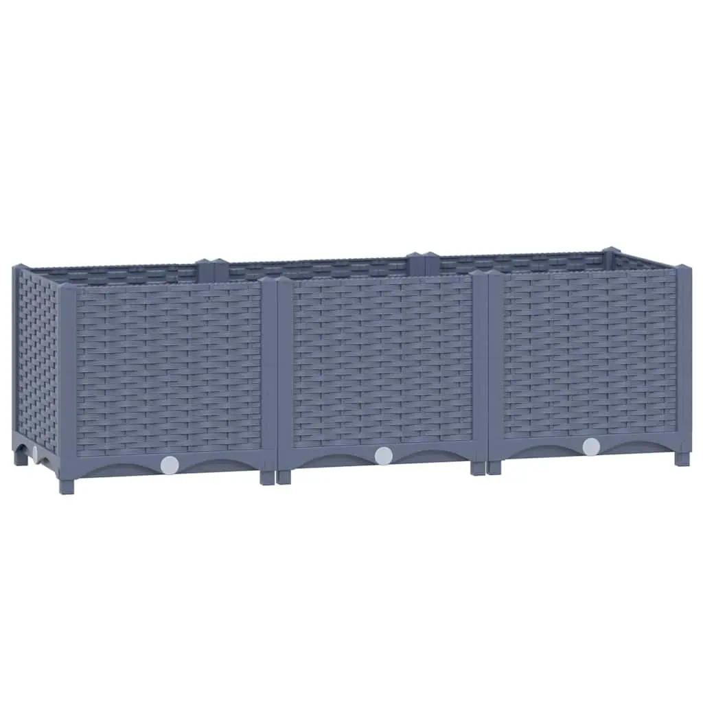 Raised Garden Bed Planter Box Sturdy Construction 120x40x38 cm