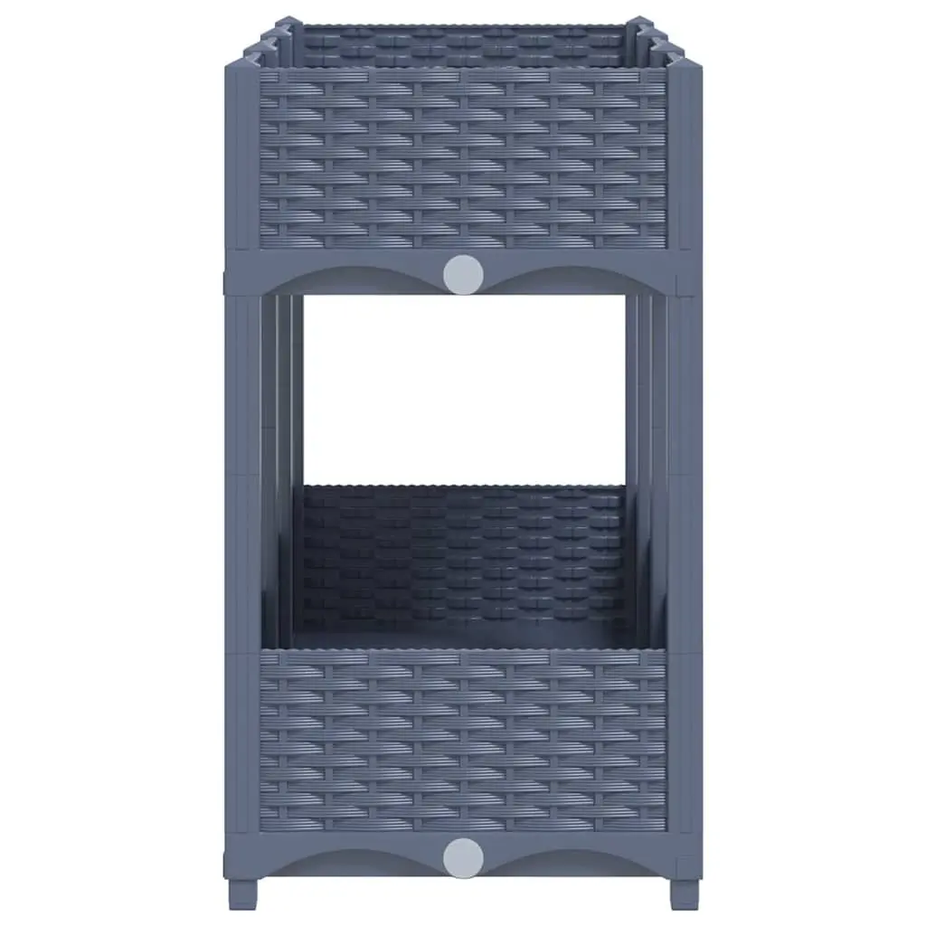 Raised Garden Bed Planter 120x40x71cm in Grey