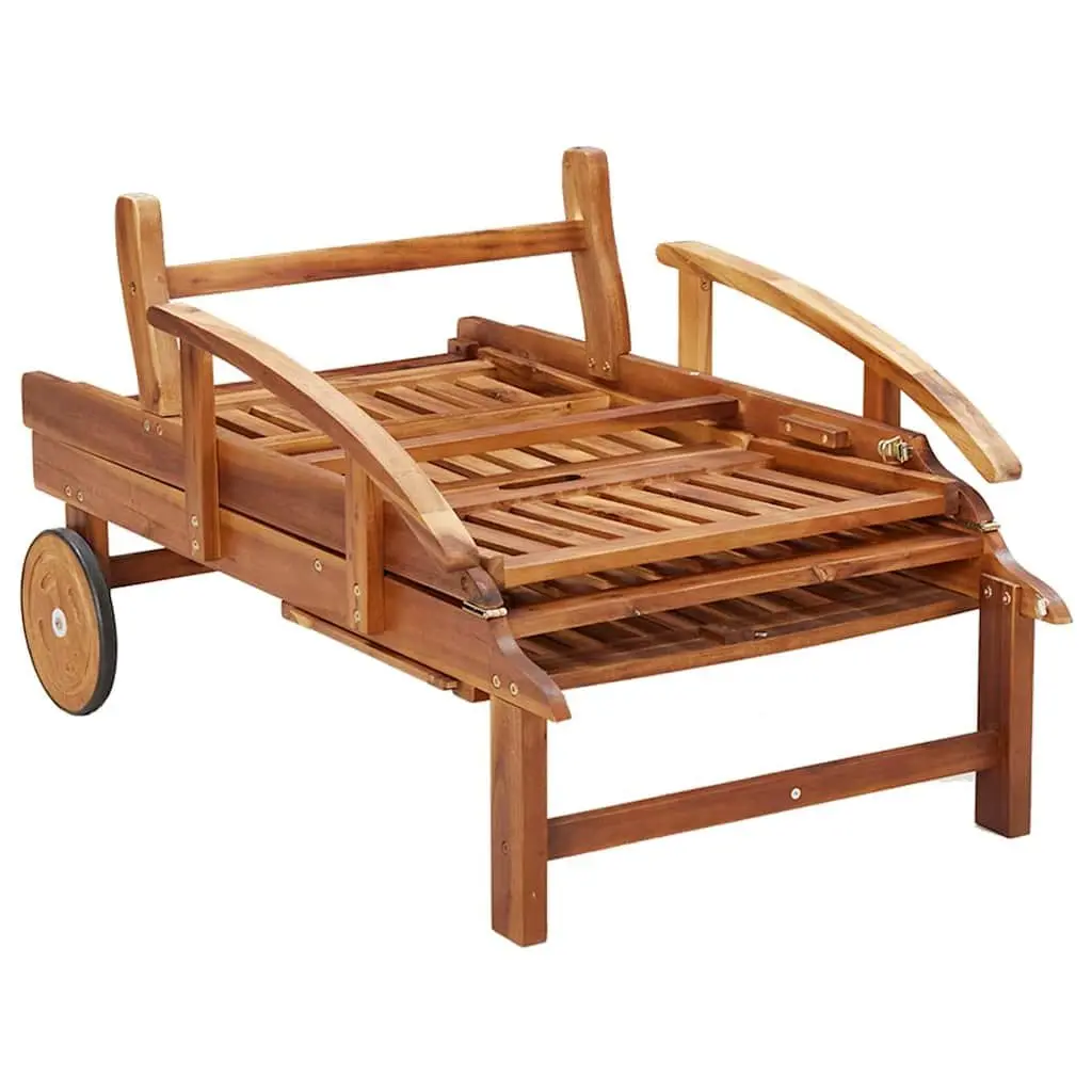 Sun Lounger Set with Folding Table