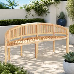 Friendly Banana Bench 200cm for Your Garden or Patio