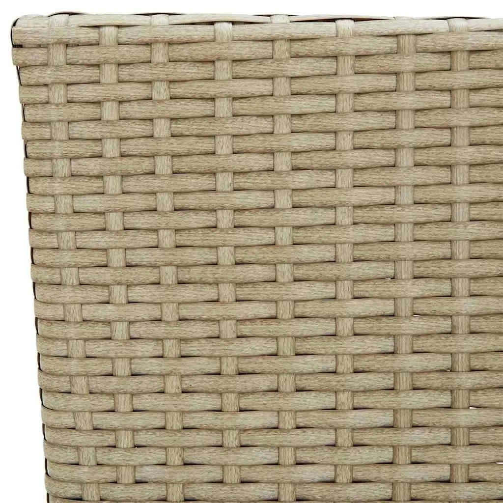 Outdoor Dining Chairs 4 pcs Garden Seating Set Hand-Woven PE Rattan with