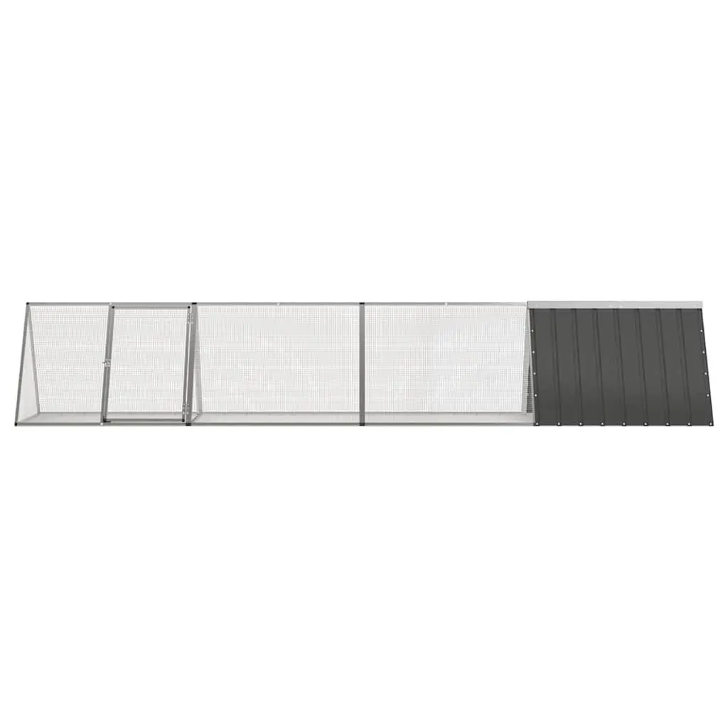Rabbit Cage Galvanised Steel Mesh Ventilated Anthracite Small Animal Outdoor Playpen