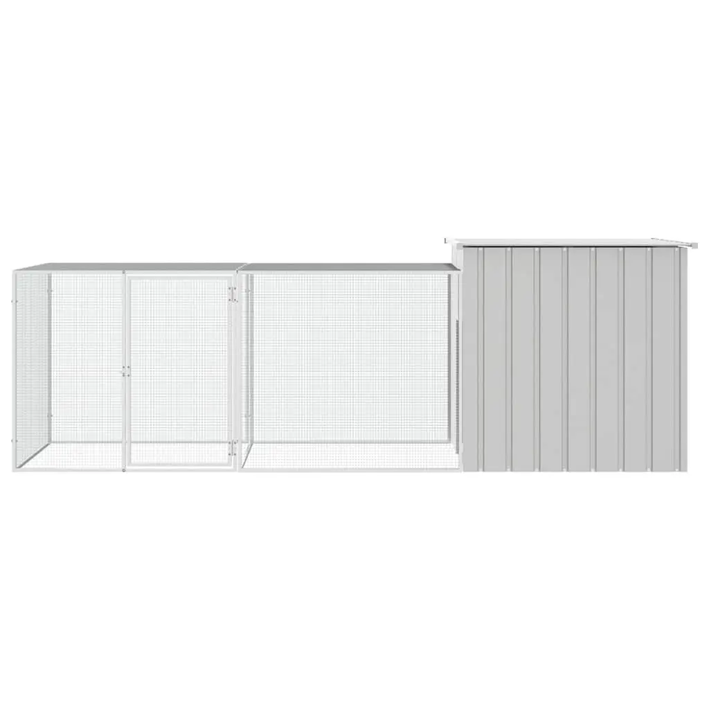 Chicken Cage Galvanised Steel Outdoor Run Enclosure 300 x 91 x 100 cm