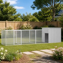 Your Chicken's New Home: Galvanised Steel Cage