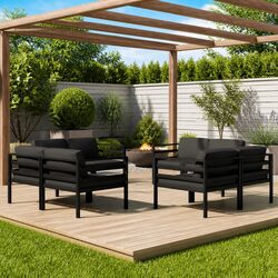 Your Friendly 8 Piece Garden Lounge Set for Outdoor Fun
