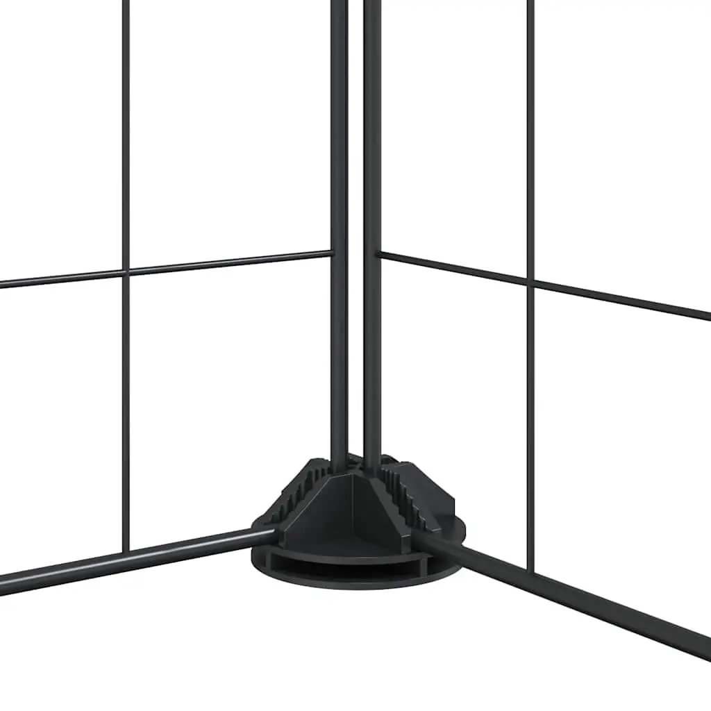 28 Panel Small Animal Pet Cage Enclosure Black 35x35cm