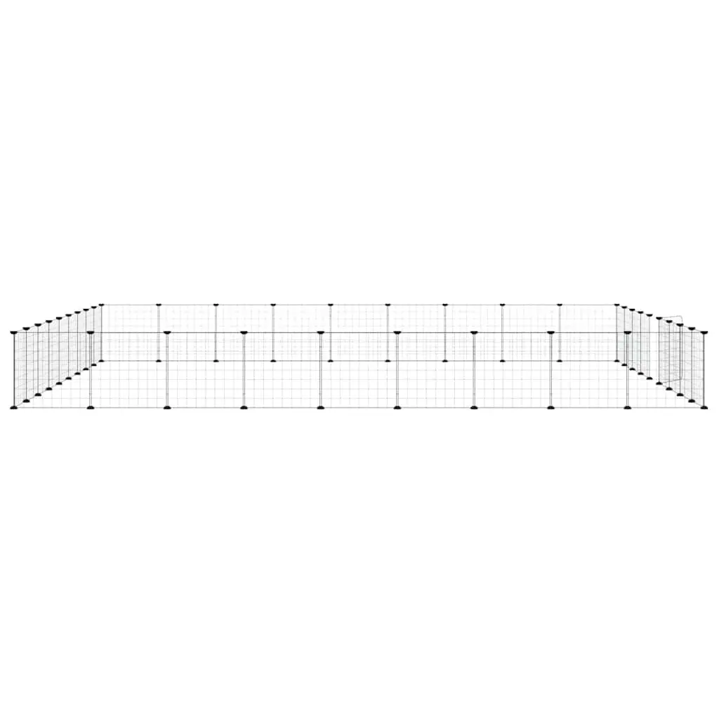 36 Panel Pet Cage Modular Black 35x35 cm Small Animal Habitat
