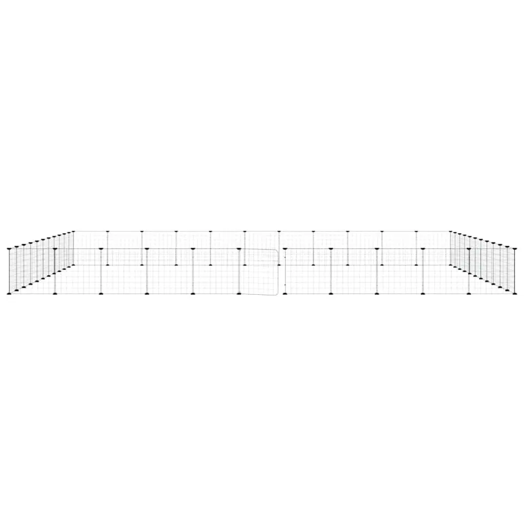 Pet Cage Modular 44 Panel Enclosure Black