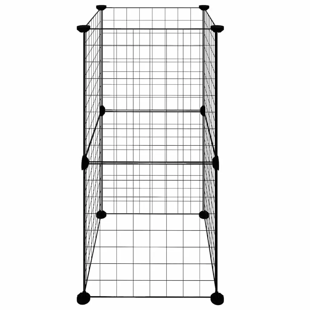 8 Panel Small Animal Pet Cage Black Enclosure Exercise Playpen Indoor Habitat