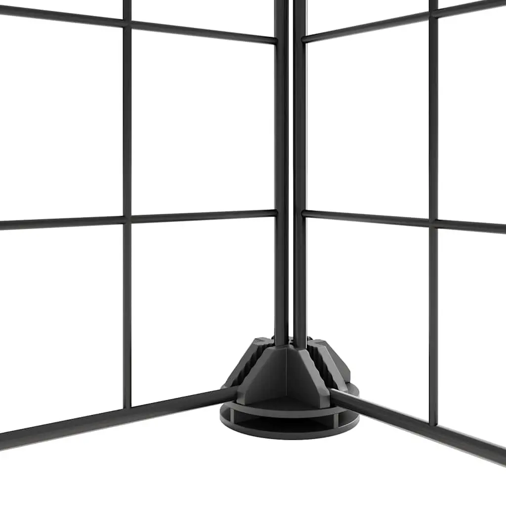 20 Panel Pet Cage with Door Black 105x70x70 cm DIY Playpen Enclosure for Small Animals