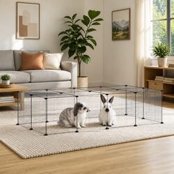 Your Small Pets Deserve a 20-Panel Black Cage
