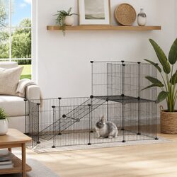 Welcome to Your New 20-Panel Pet Cage Black 35x35cm!