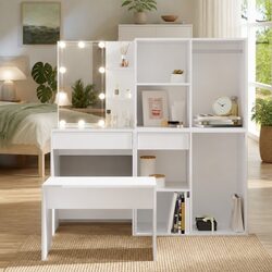 Your Ideal Dressing Table Set with LED Mirror