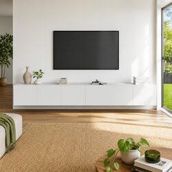 Organize Your Space with a 3 Piece White TV Cabinet