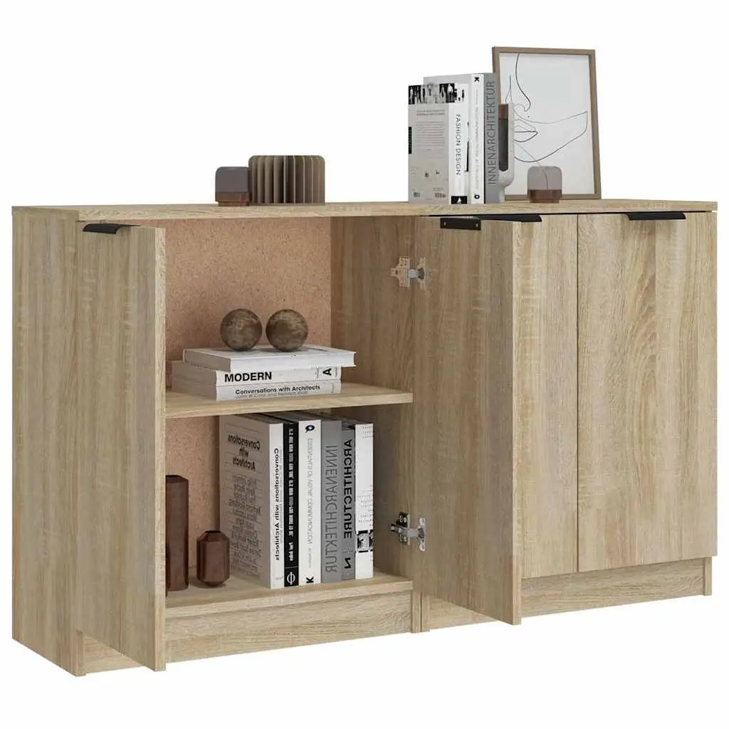 Sideboard Cabinet Engineered Wood Brown 60x30x70cm Storage Furniture Display