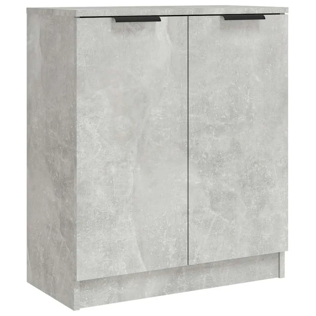 Sideboard Cabinet Grey Engineered Wood 60x30x70 cm Set of 2