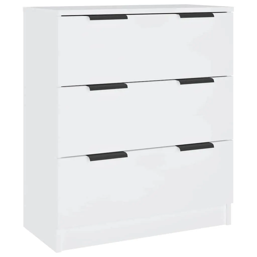 3 Piece Sideboard Buffet Cabinet White Storage Organiser Display Stand