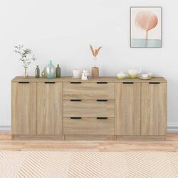 Your New Favorite 3 Piece Sideboard Cabinet Set