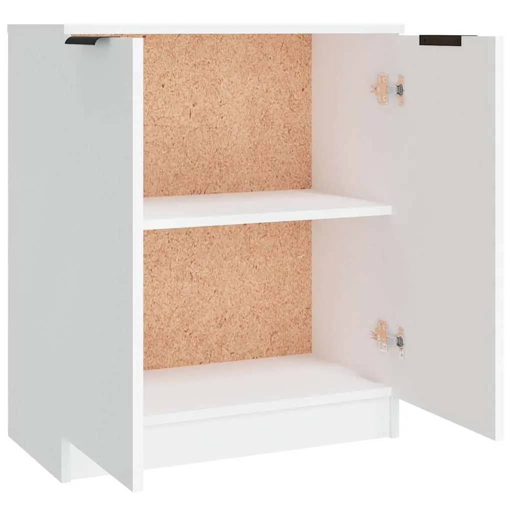 Sideboards 3 pcs White Storage Cabinet Engineered Wood Bedroom Living Room