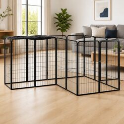 Your Friendly 14-Panel Dog Playpen for Safe Outdoor Fun