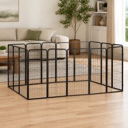 Friendly 16-Panel Dog Playpen for Your Furry Friends
