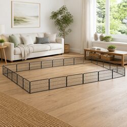Friendly 24-Panel Dog Playpen for Safe Play Spaces