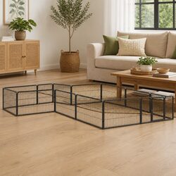 Your Friendly 12-Panel Dog Playpen for Safe Exercise