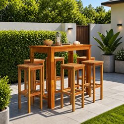 Create an Inviting Outdoor Space with a 7-Piece Bar Set
