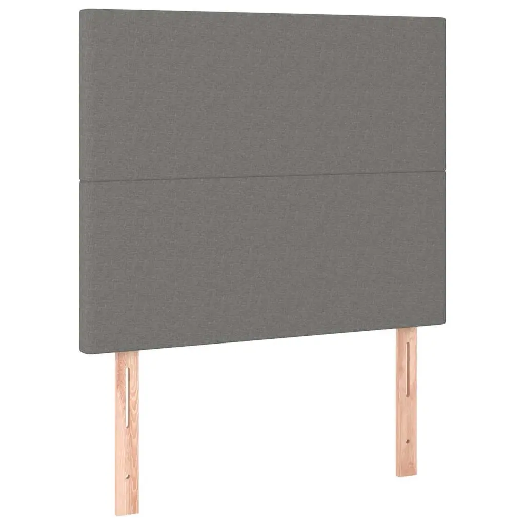 Fabric Headboard Dark Grey Adjustable Height 100 x 5 x 118/128 cm