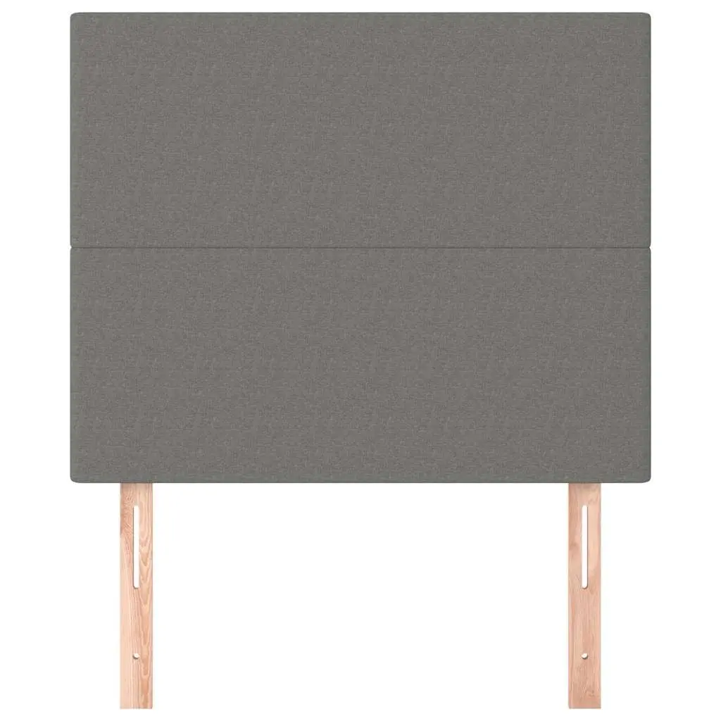 Fabric Headboard Dark Grey Adjustable Height 100 x 5 x 118/128 cm