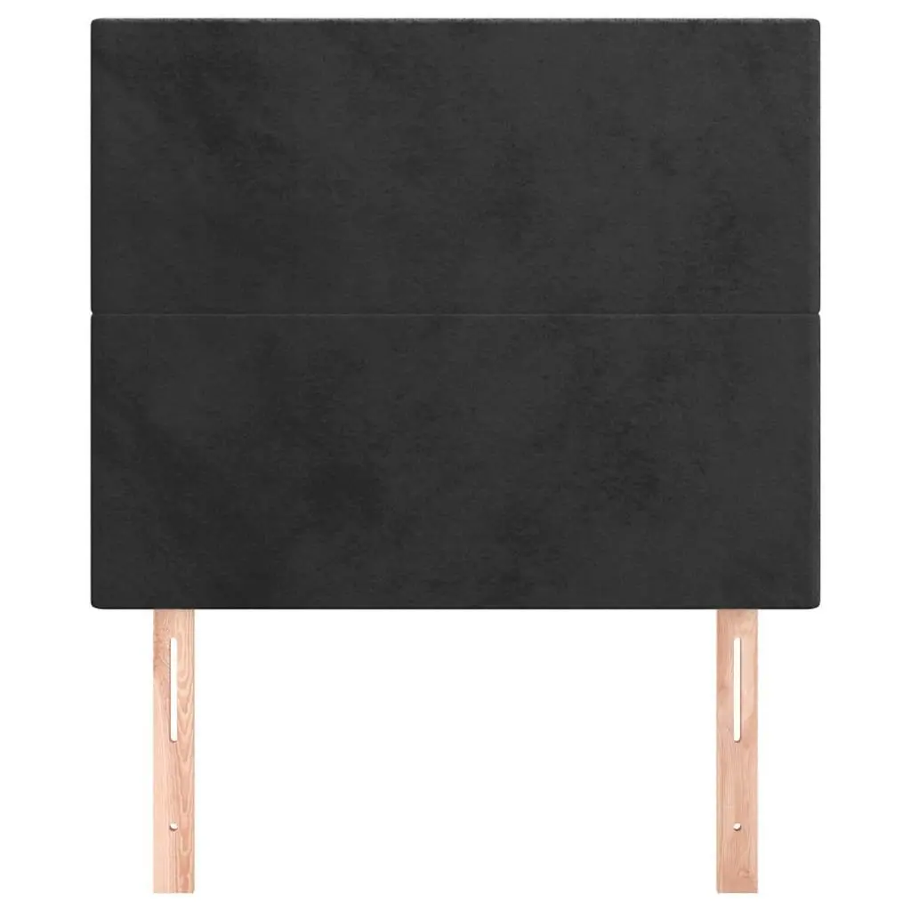 Black Velvet Headboard Adjustable Height 100x118cm