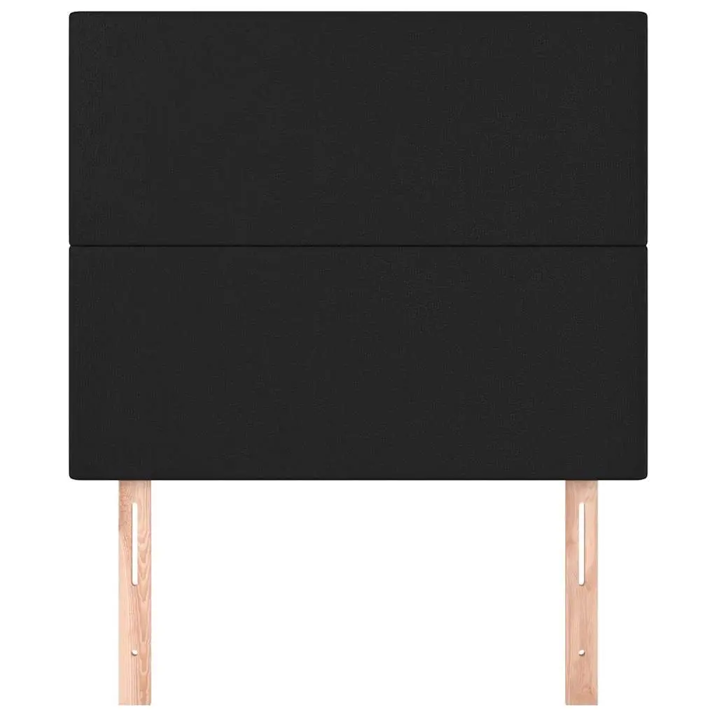Black Faux Leather Headboard Bedroom Furniture 80x5x118128 cm Adjustable Height Bed Support