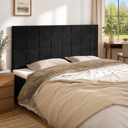 Friendly Black Velvet Headboard 160cm for Your Bedroom