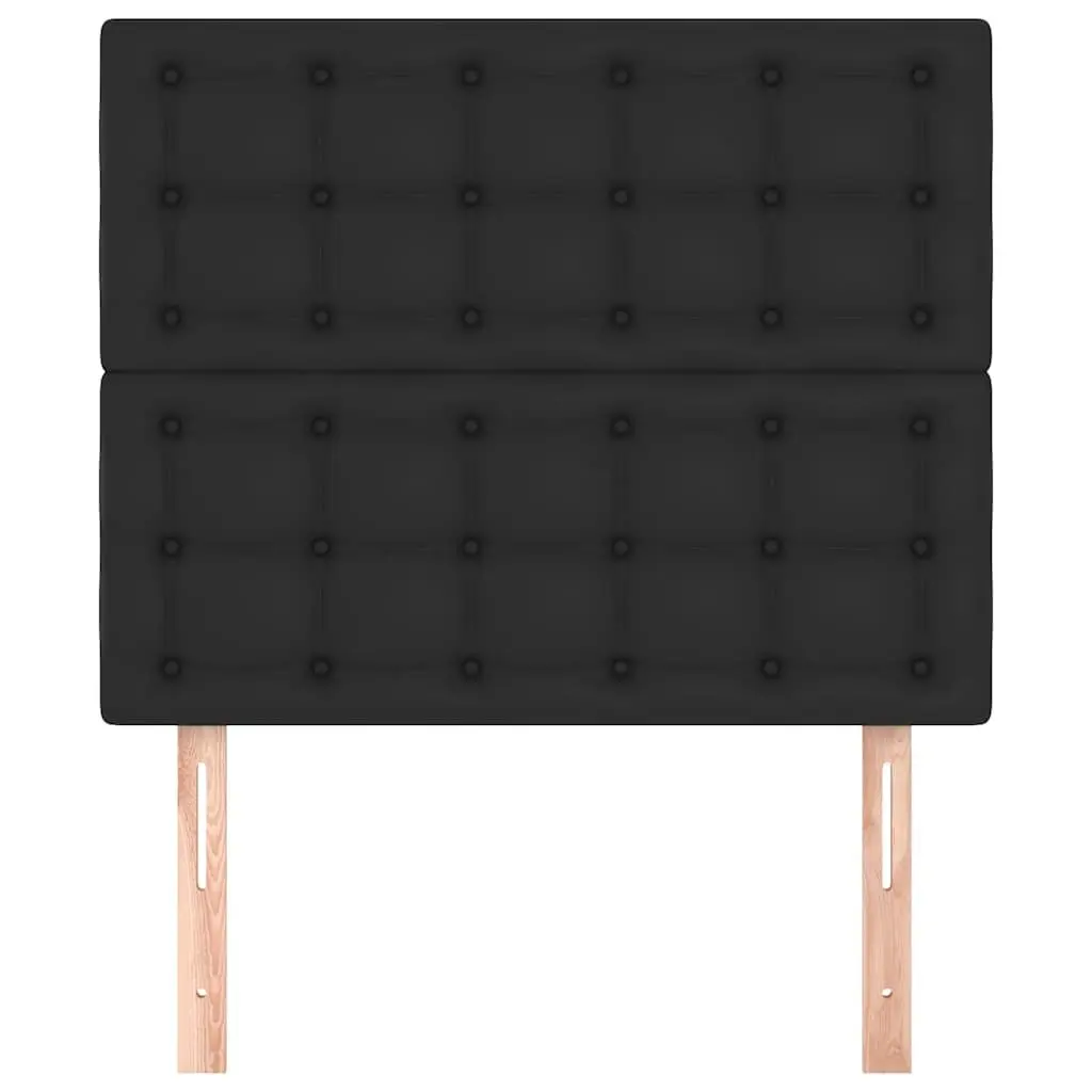 Faux Leather Headboard Adjustable Height 80cm Black Bedroom Furniture