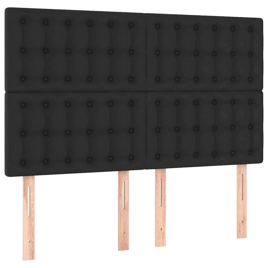 Headboard Black Faux Leather Bed Frame Furniture Bedroom Back Support