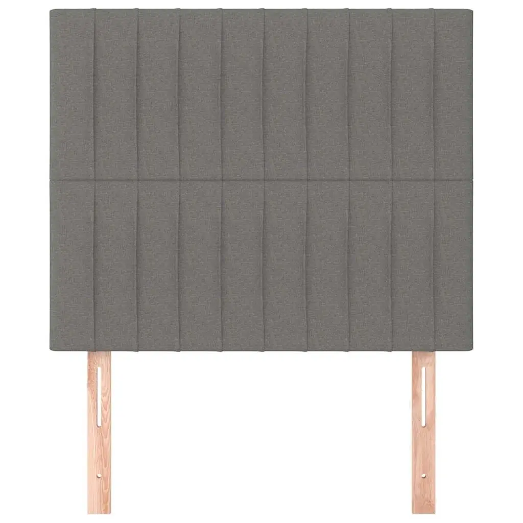 Headboard Grey Fabric Adjustable Height Bedroom Bed Head Support Wooden Legs