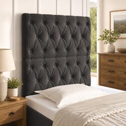 Grey Velvet Headboard That Complements Your Style