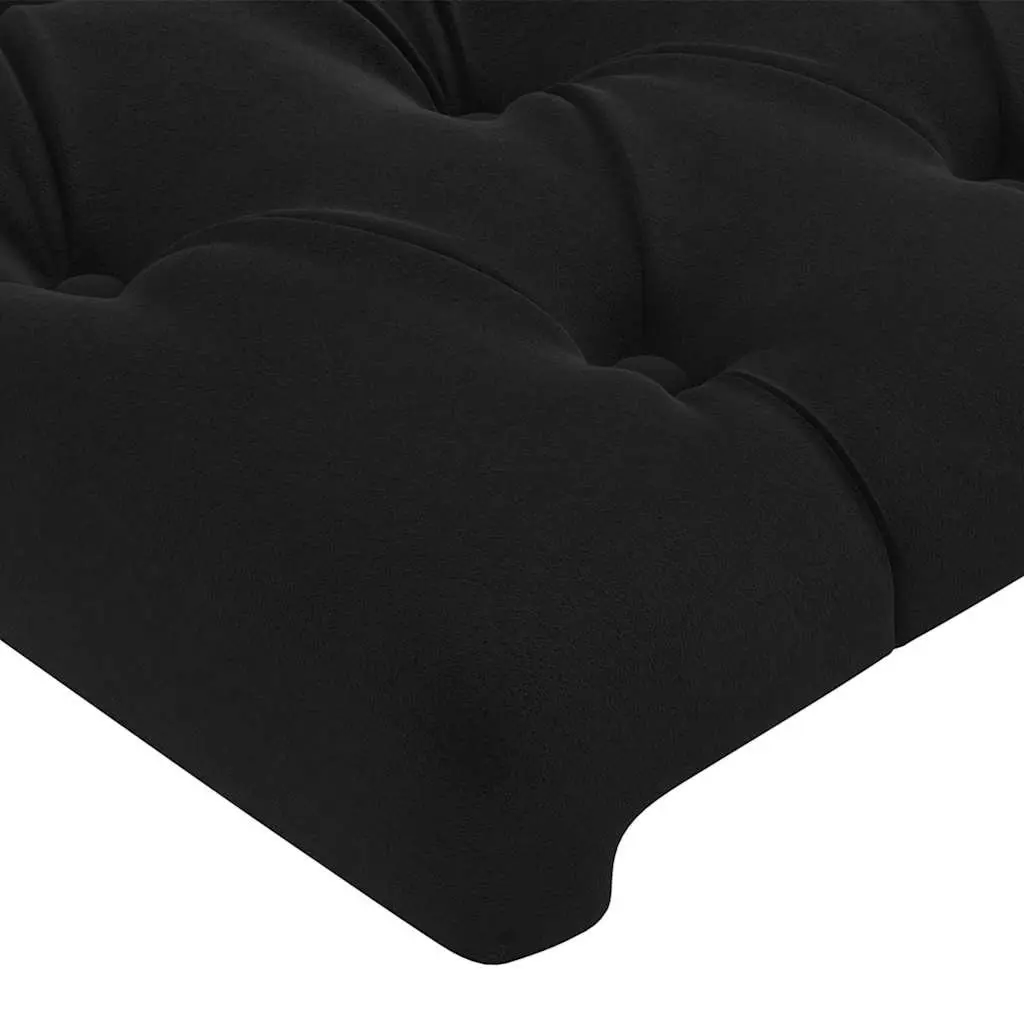 Black Velvet Headboard Adjustable Height 100cm
