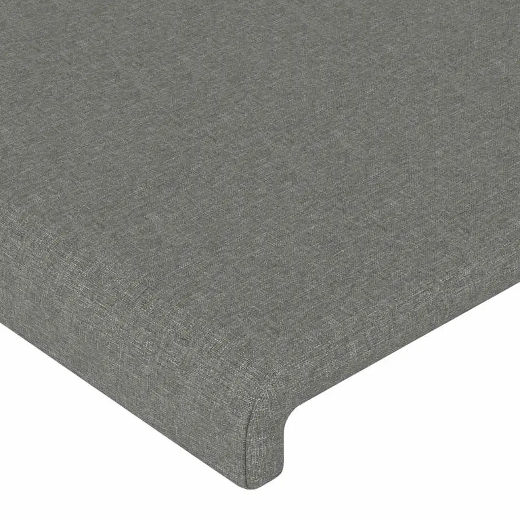 Headboard with Ears Grey 103cm Fabric Bed Head Bedroom Furniture Support